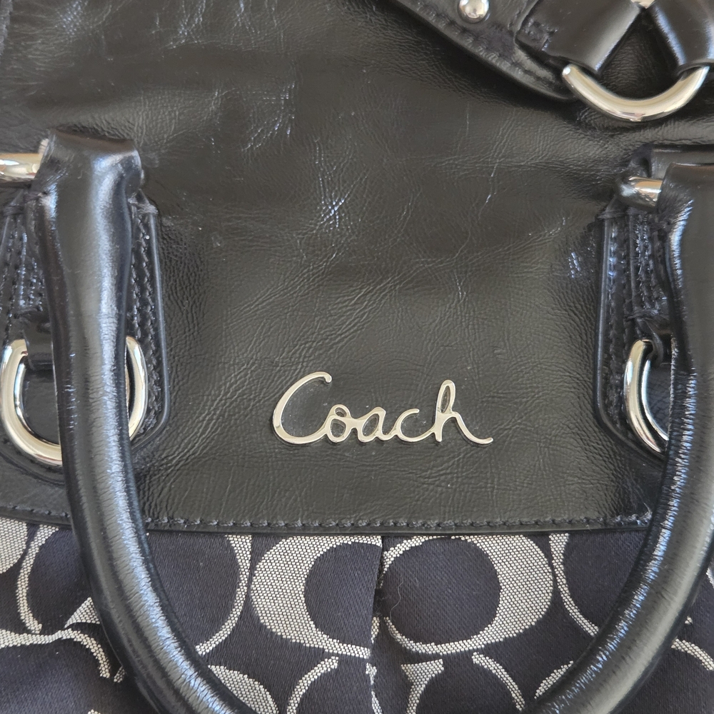 Coach Black and Gray Women's Bag - Picture 2 of 11